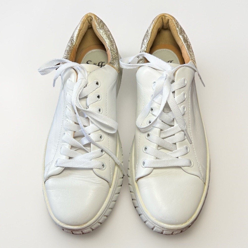 SOFFT Parkyn Women's Shoes White Leather Lace Up Casual Sneakers Size 9 - Picture 2 of 9